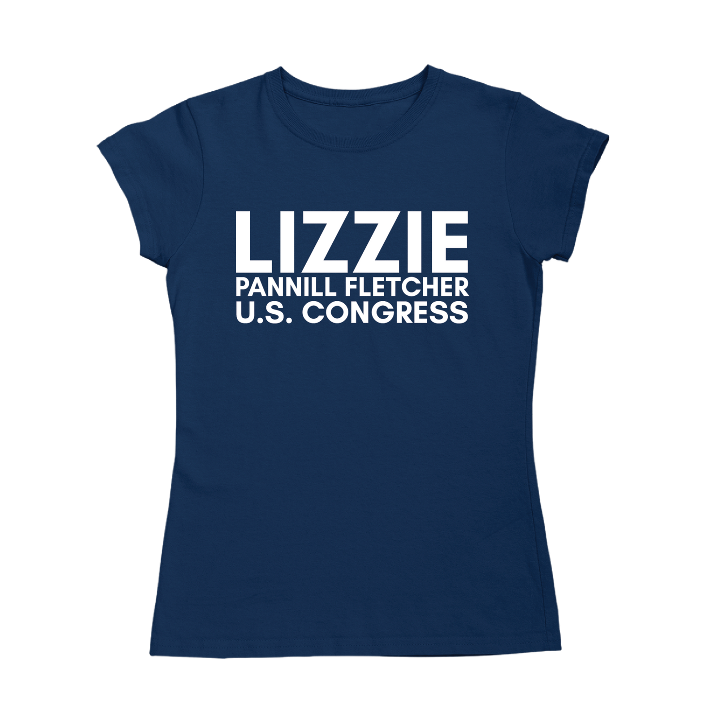 Lizzie Fletcher for Congress Logo Fitted T-Shirt