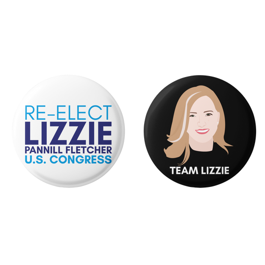 Lizzie Fletcher for Congress Button 2-Pack