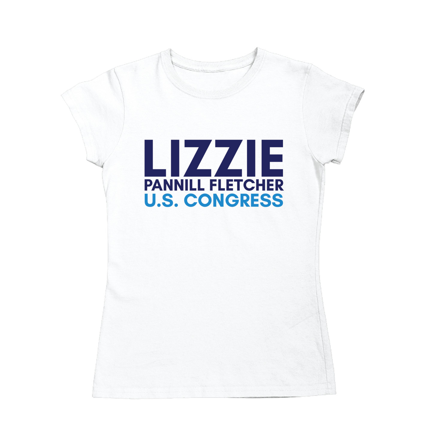 Lizzie Fletcher for Congress Logo Fitted T-Shirt