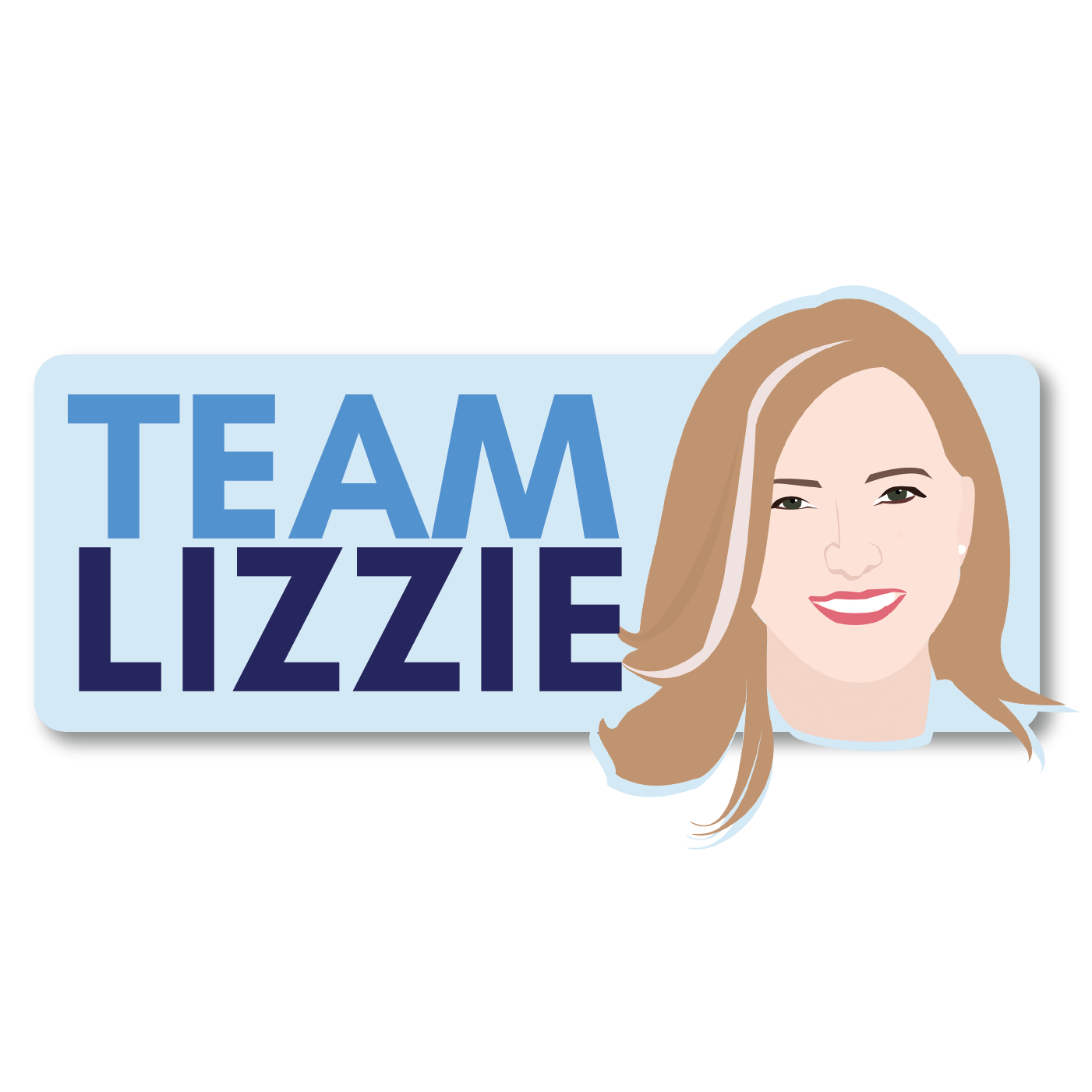 Team Lizzie Die-Cut Sticker